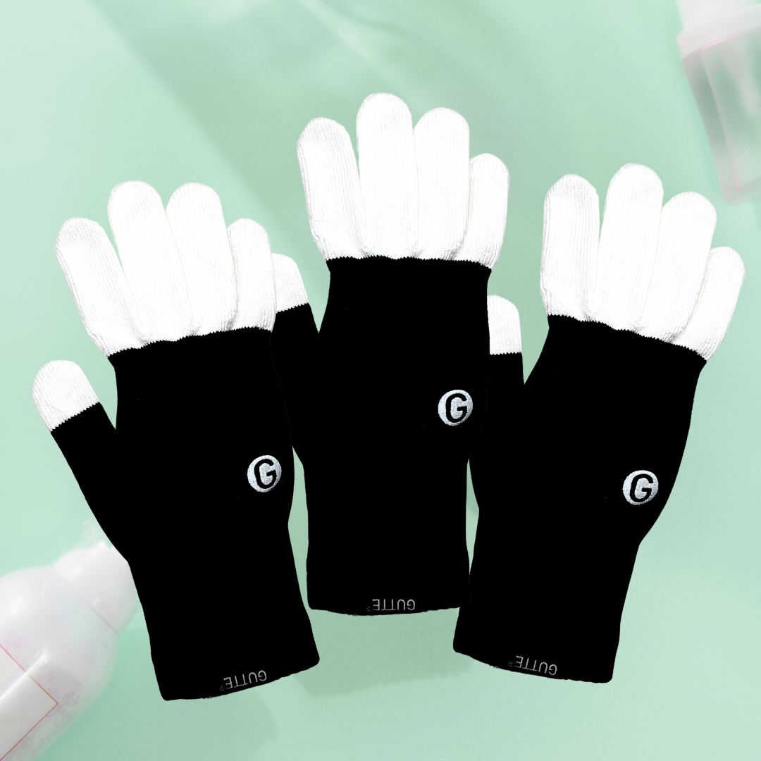 【ユニバーサル企画GUTTE★同サイズ🉐3双セット】GUTTE3双 + 推奨ニトリルグローブ3双付き　※送料無料！