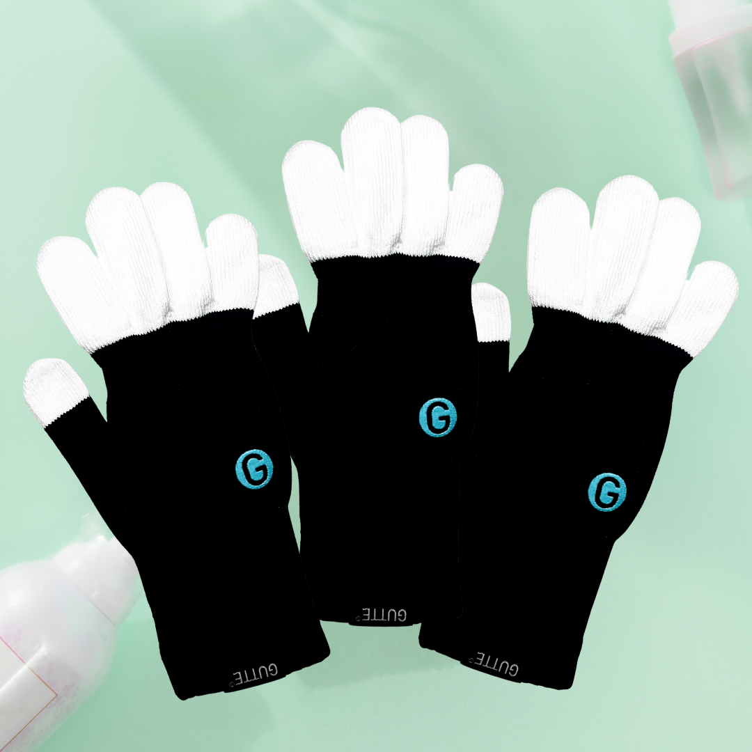 【ユニバーサル企画GUTTE★同サイズ🉐3双セット】GUTTE3双 + 推奨ニトリルグローブ3双付き　※送料無料！