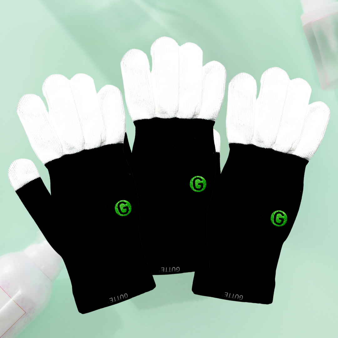 【ユニバーサル企画GUTTE★同サイズ🉐3双セット】GUTTE3双 + 推奨ニトリルグローブ3双付き　※送料無料！