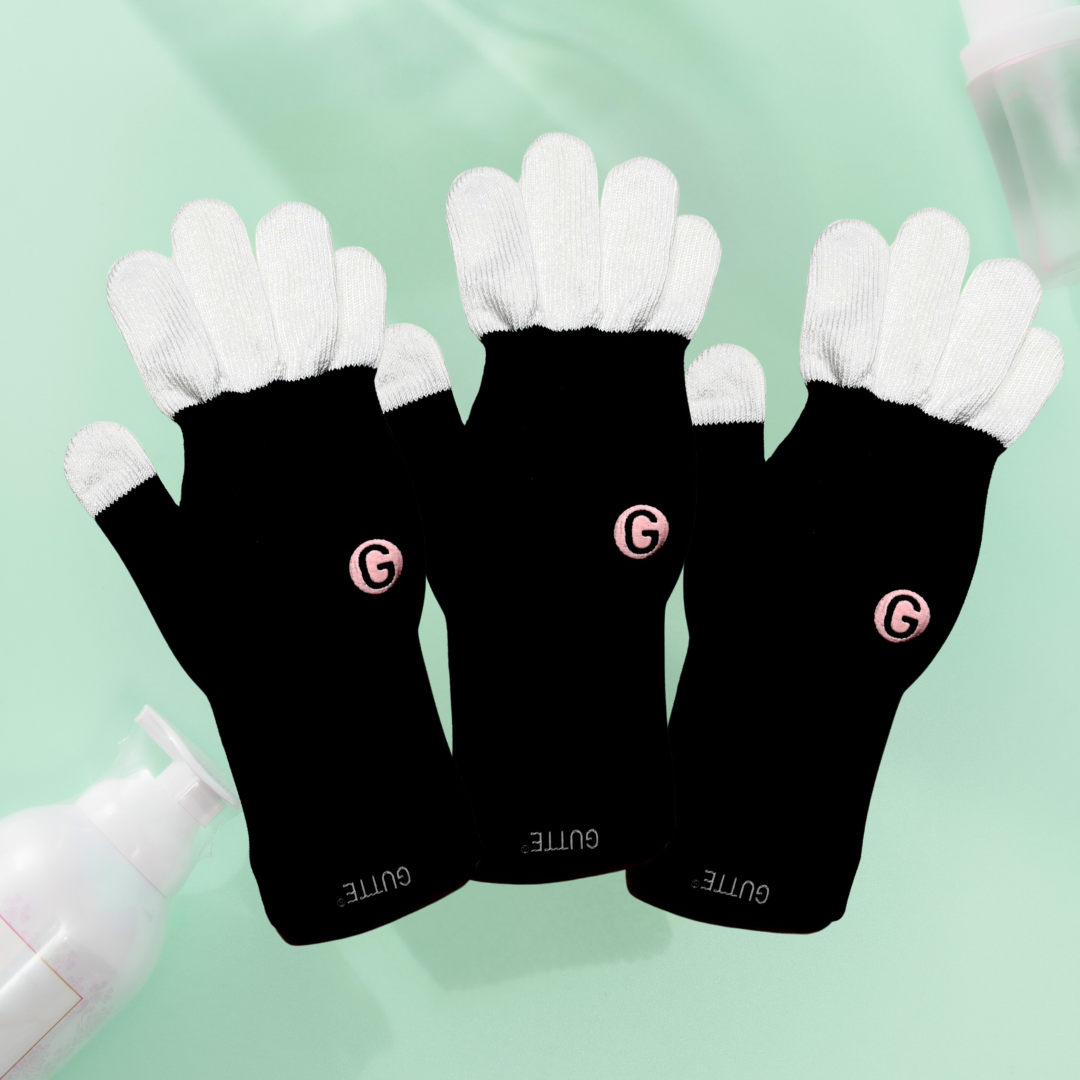 【ユニバーサル企画GUTTE★同サイズ🉐3双セット】GUTTE3双 + 推奨ニトリルグローブ3双付き　※送料無料！